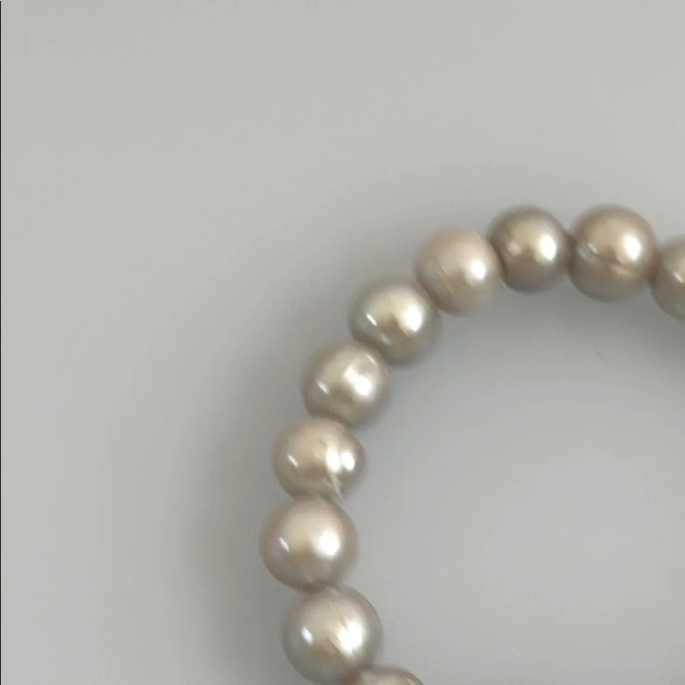 Vintage Freshwater Pearl Bracelet with Silver Accents